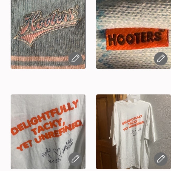 Hooters Lansing MI 3XL Tee signed+stretch reversible Beanie - Picture 13 of 13